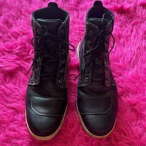 Harley-Davidson Men's SIZE 10 M Steinman Waterproof Riding Shoes, Black